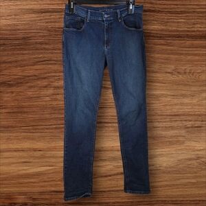 Mott And Bow Women's Boyfriend  Straight Leg Blue Jeans Size 31x32